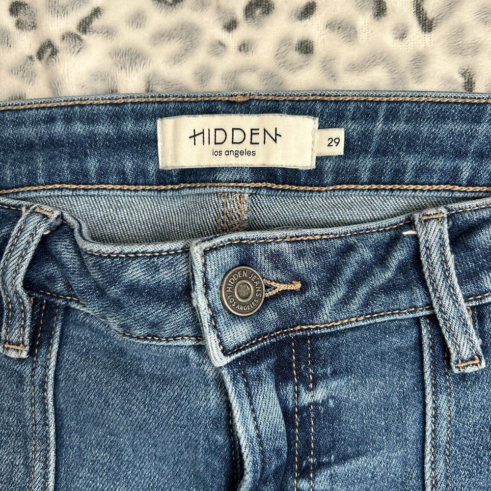 Hidden Women's Ankle Flared Frayed Hem Jeans sz 29 - Picture 5 of 5